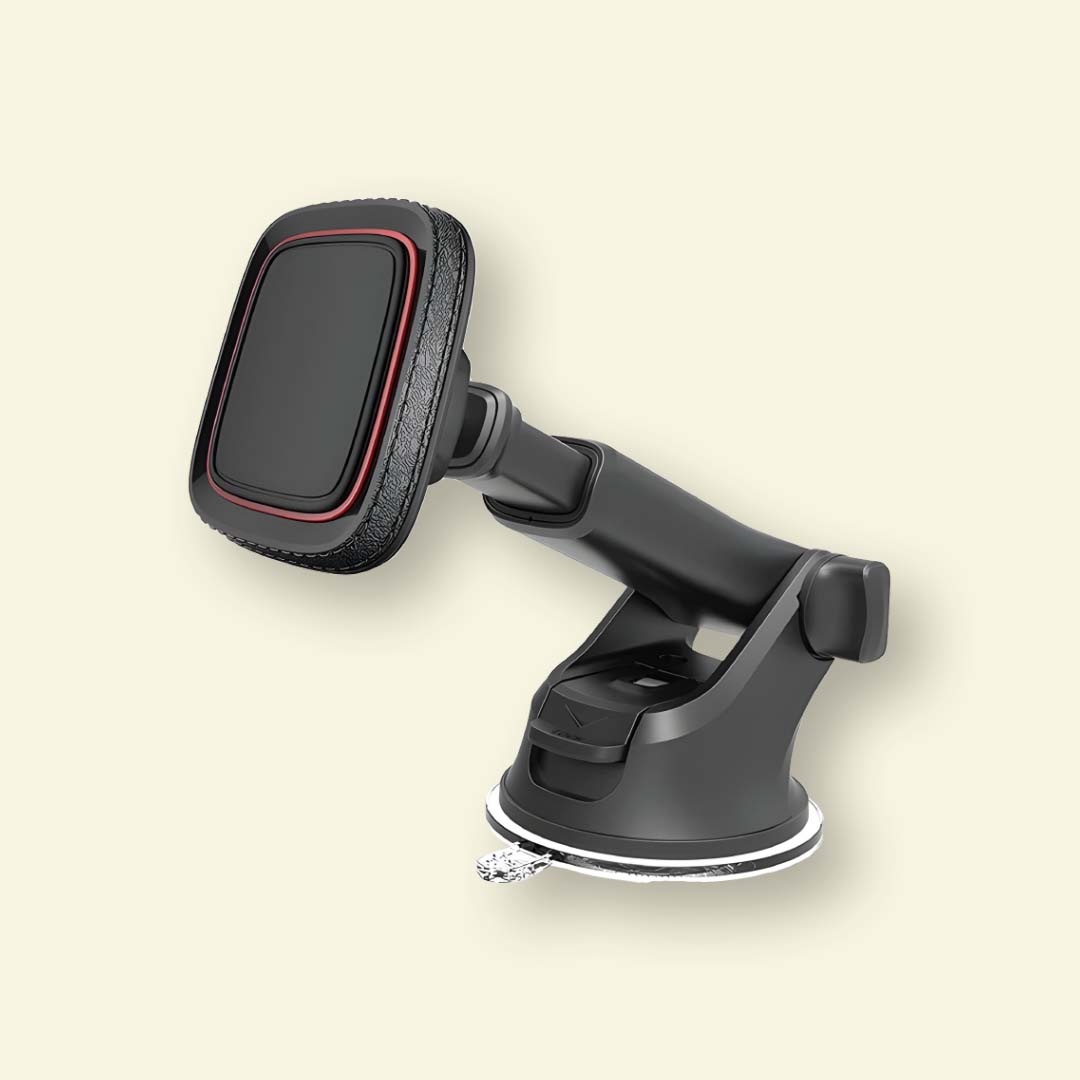 Adjustable Magnetic Car Phone Mount with Suction Cup